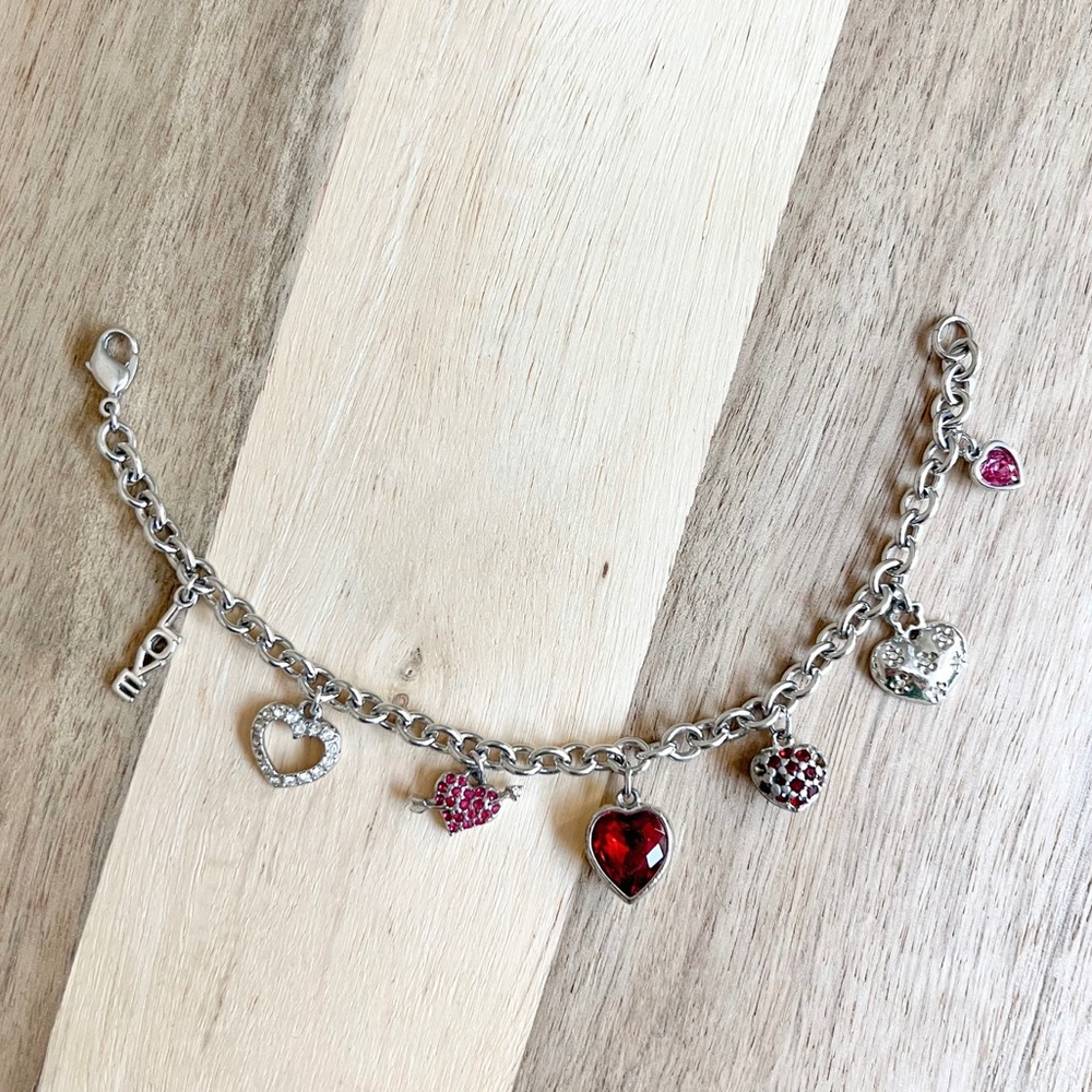 Swarovski Heart Charm Bracelet